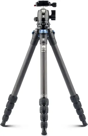 SIRUI AM-225 Camera Tripod Carbon Fiber Tripod 5-Sections Travel Lightweight Small Tripod with B-00K Ball Head,Black