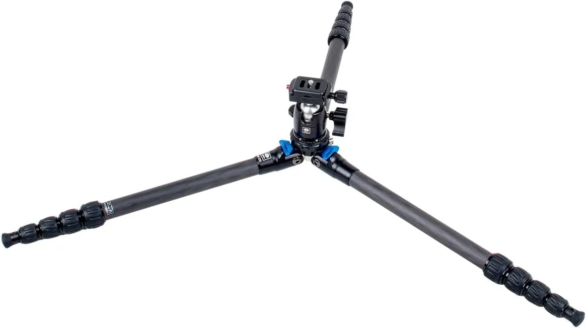 SIRUI AM-225 Camera Tripod Carbon Fiber Tripod 5-Sections Travel Lightweight Small Tripod with B-00K Ball Head,Black