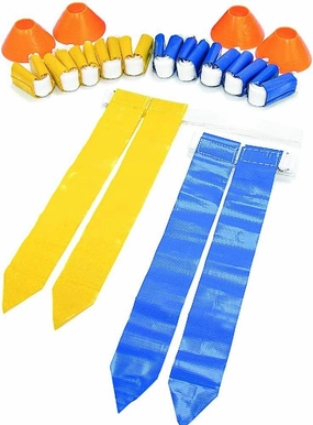 SKLZ 10 Man Flag Football   End Zone Pylons, Complete Indoor & Outdoor Training Set