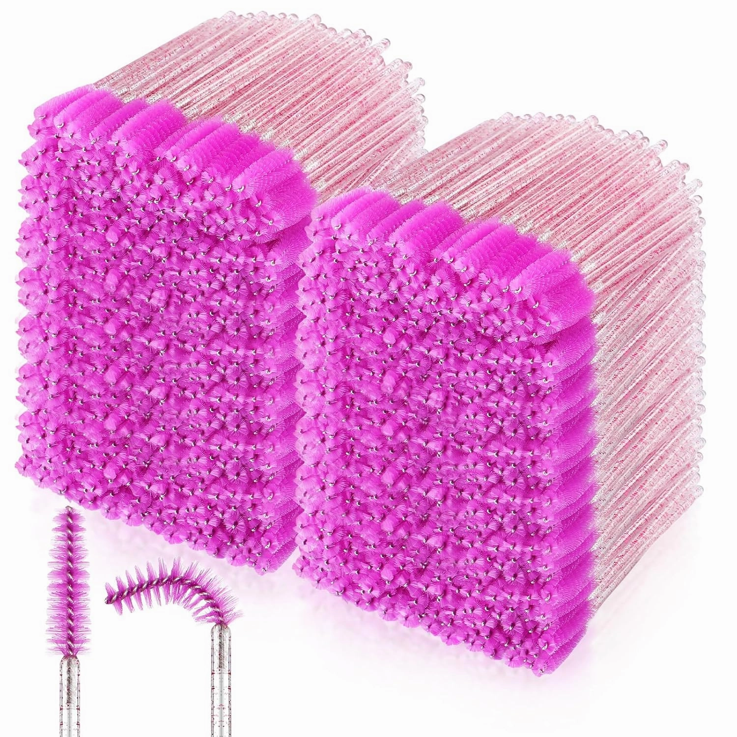 Skylety 1000 Pcs Disposable Mascara Wands Bulk Mascara Eyelash Brush Makeup Applicator Eyelash Wands for Eye Lash Extension, Eyebrow Comb, 3.9 x 0.2 x 0.3 Inch (Purplish Red)