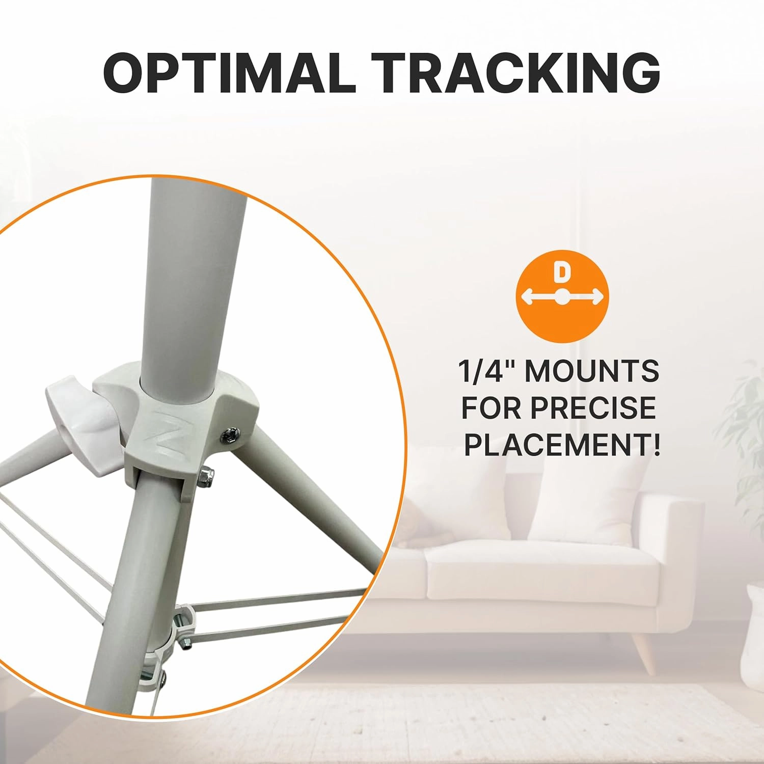 Skywin VR Tripod Stand, White HTC Vive Base Station Compatible Sensor Stand and Base Station Mount for Vive Sensors or Oculus Rift Constellation (2 Stands)