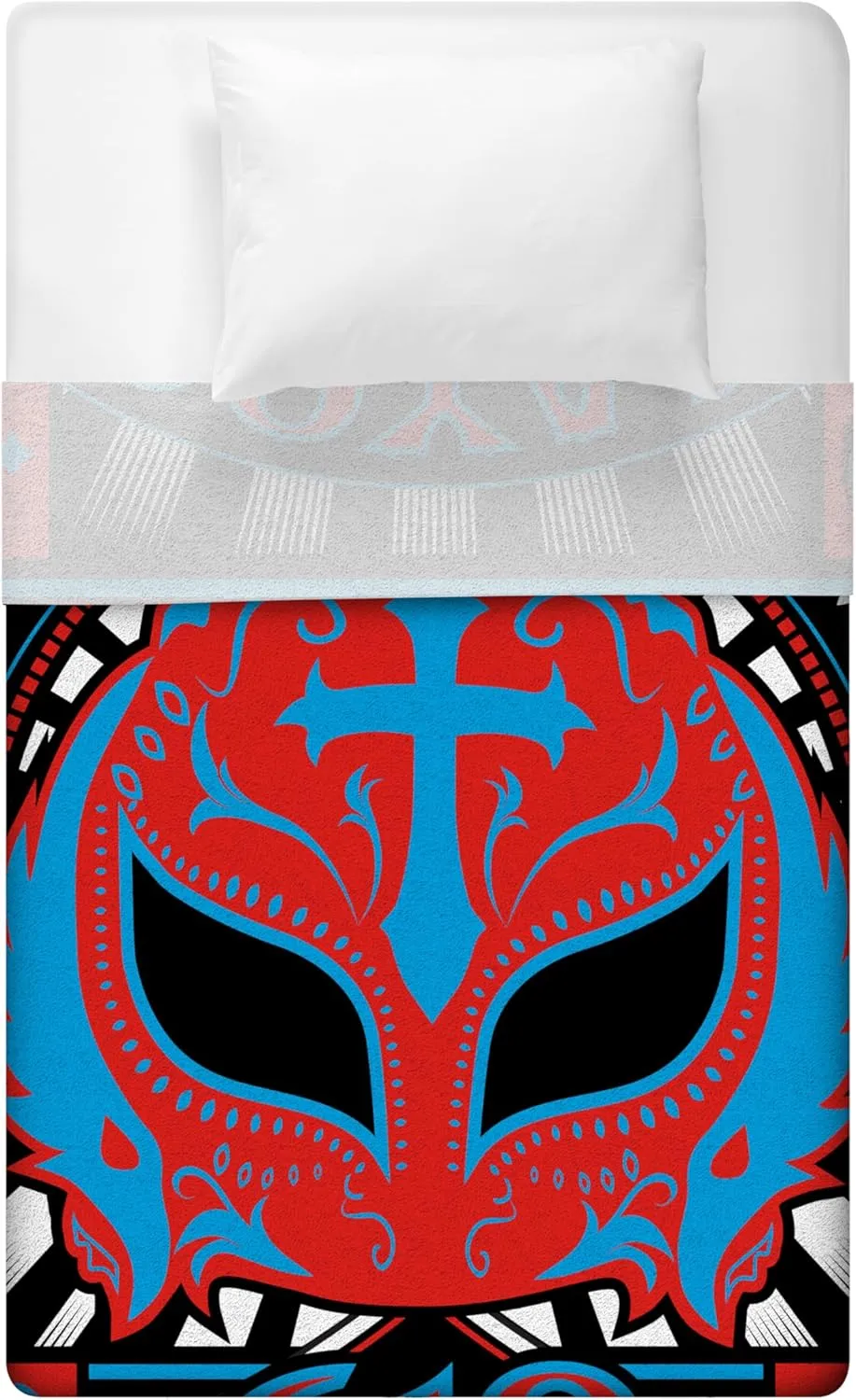 Sleep Squad WWE Rey Mysterio 60 x 80 Raschel Plush Blanket Wrestling Legend Super-Soft Throw