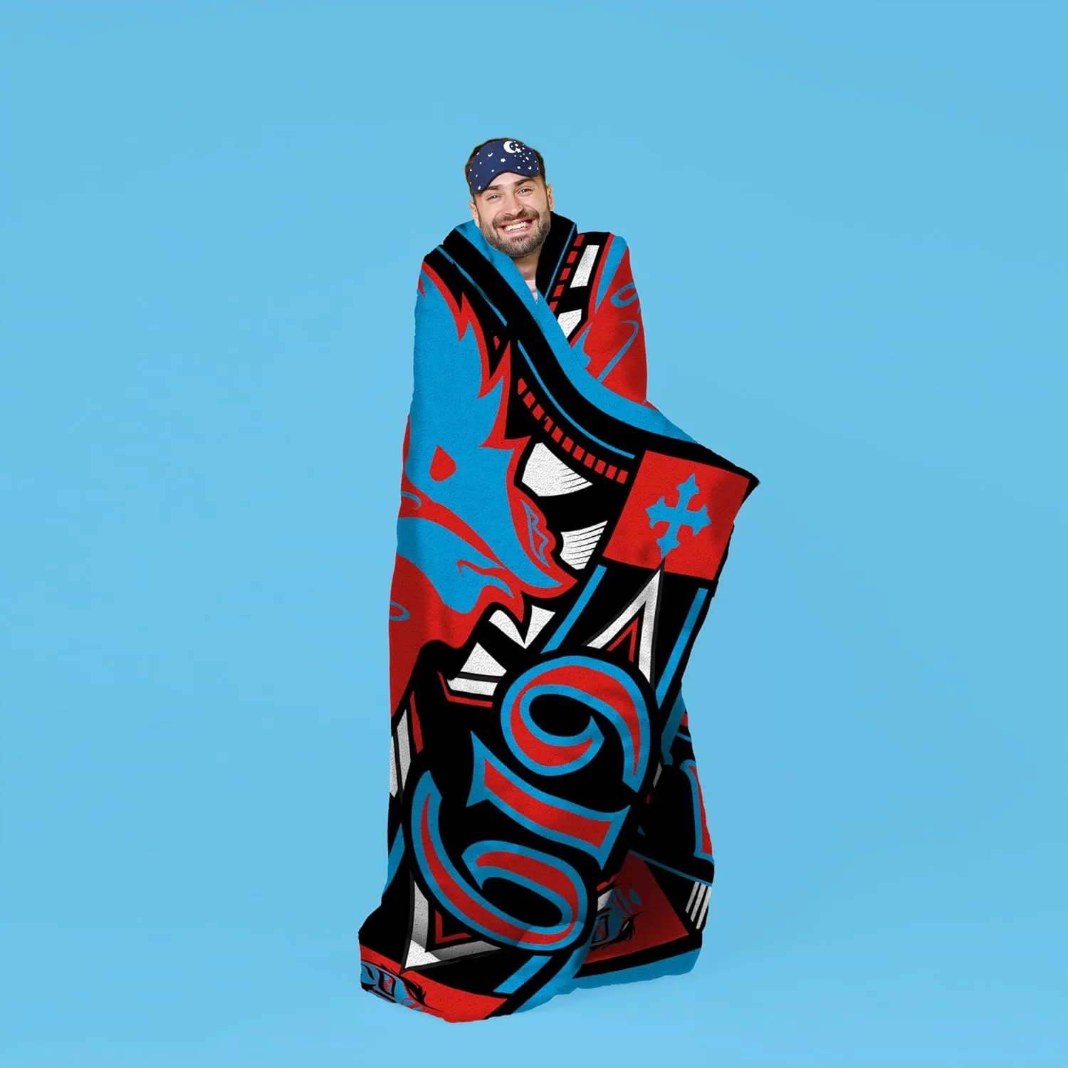 Sleep Squad WWE Rey Mysterio 60 x 80 Raschel Plush Blanket Wrestling Legend Super-Soft Throw
