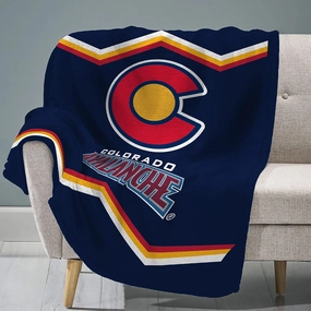 Sleep Squad Colorado Avalanche Reverse Retro 60 x 80 Raschel Plush Blanket an NHL Super-Soft Throw