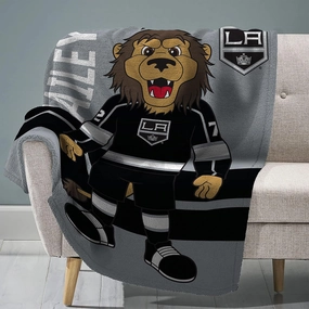 Sleep Squad Los Angeles Kings Bailey 60 x 80 Raschel Plush Blanket an NHL Mascot Super-Soft Throw