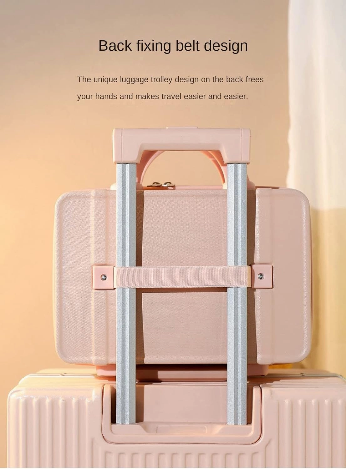 Small fresh suitcase luggage small lightweight retro cosmetic case 14 inch travel case(RED,14 inches)