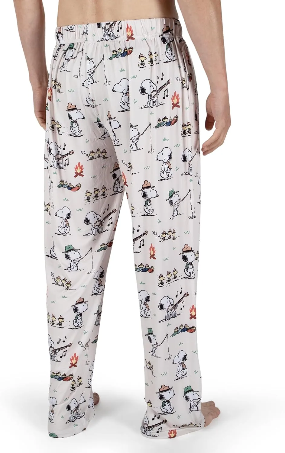 Snoopy Pajama Pants - Comfy Lightweight Unisex Bottoms Ultra Soft Lounge Pants Men Women | Peanuts Novelty Loungewear (S-XXL)