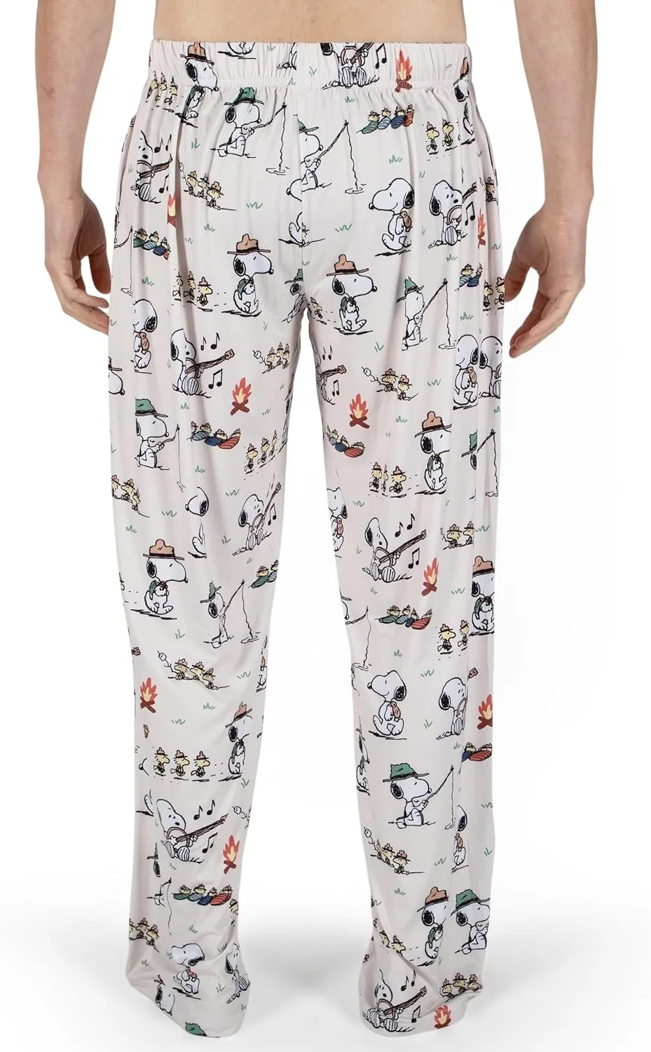 Snoopy Pajama Pants - Comfy Lightweight Unisex Bottoms Ultra Soft Lounge Pants Men Women | Peanuts Novelty Loungewear (S-XXL)