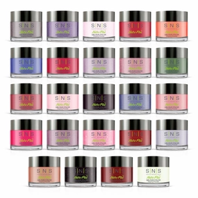 SNS Nails Dip Powder Kit, Gelous Color Dipping Powder Set - Best of Spring Master 24-Piece Set - Long-Lasting Acrylic Nail Color & Polish Lasts 14 Days - Low-Odor & No UV Lamp Required - 1 oz