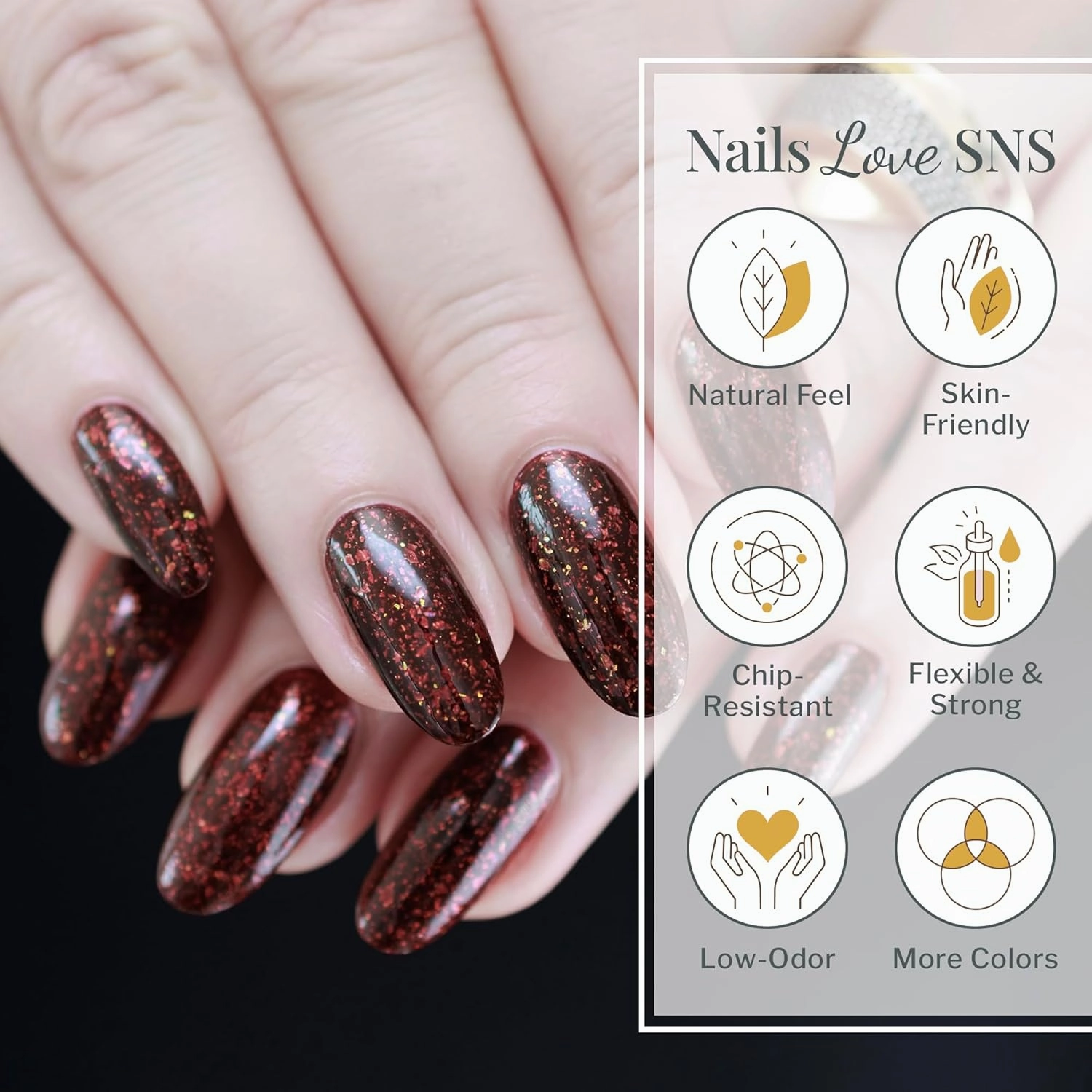 SNS Nails Dip Powder Kit, Gelous Color Dipping Powder Set - Cozy Chalet Master 36-Piece Set - Long-Lasting Dip Nail Color Lasts 14 Days – Low-Odor & No UV Lamp Required - 1 oz