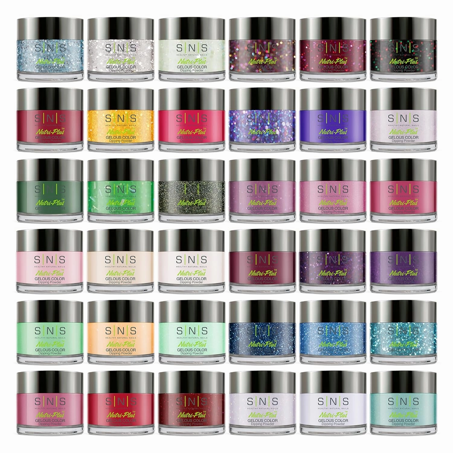 SNS Nails Dip Powder Kit, Gelous Color Dipping Powder Set - Cozy Chalet Master 36-Piece Set - Long-Lasting Dip Nail Color Lasts 14 Days – Low-Odor & No UV Lamp Required - 1 oz