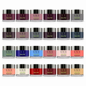 SNS Nails Dip Powder Kit, Gelous Color Dipping Powder Set - Enchanted Evening Master 20-Piece Set - Long-Lasting Acrylic Nail Color & Polish Lasts 14 Days - Odor-Free & No UV Lamp - 1 Oz