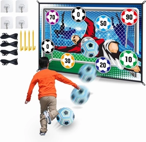Soccer Ball Game Set for Kids and Adults, Indoor Outdoor Family Fun, Backyard Games, Toys for Kids, Birthday