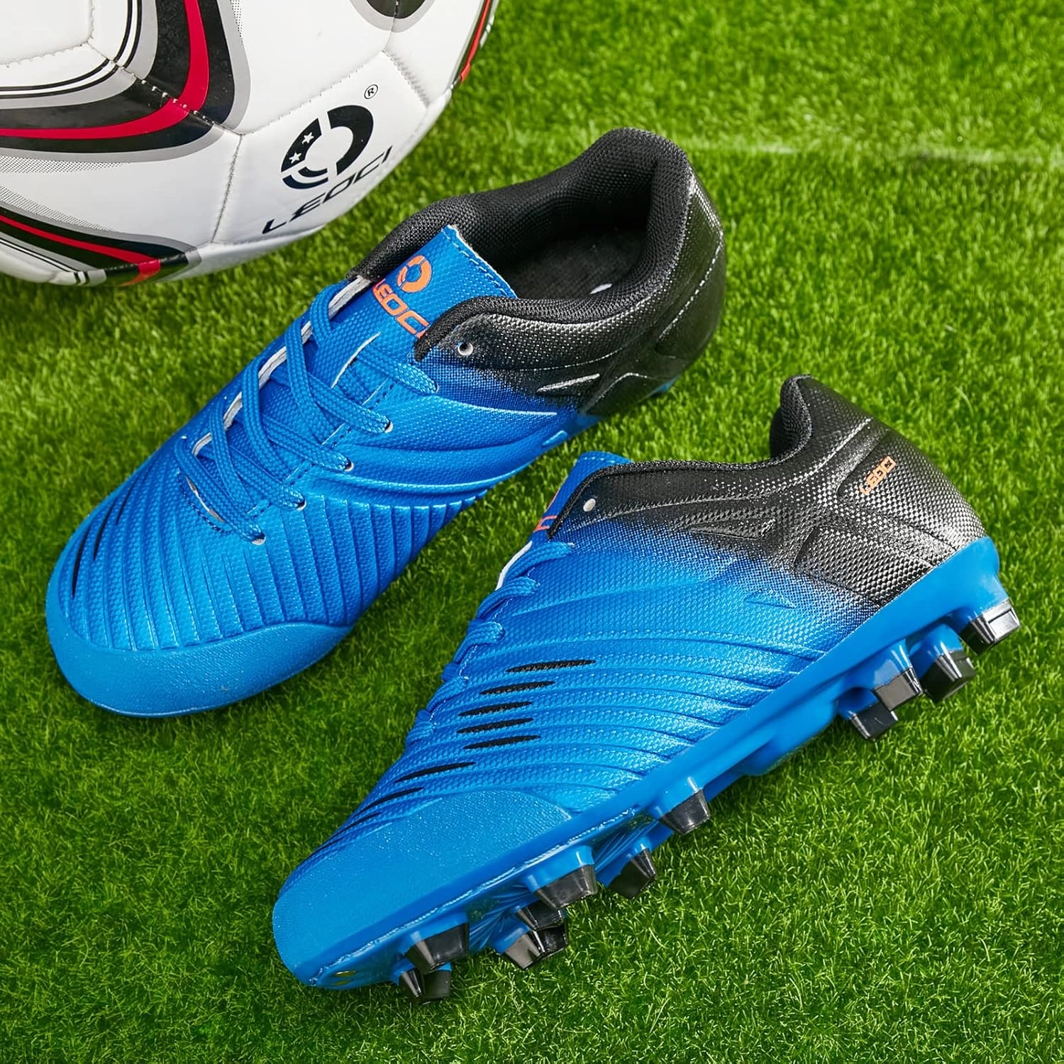 Soccer Shoes for Boys Pink Soccer Cleats Breathable Athletic Toddler Black Football Boots for Outdoor Indoor Soccer Shoes for Girls AG/FG