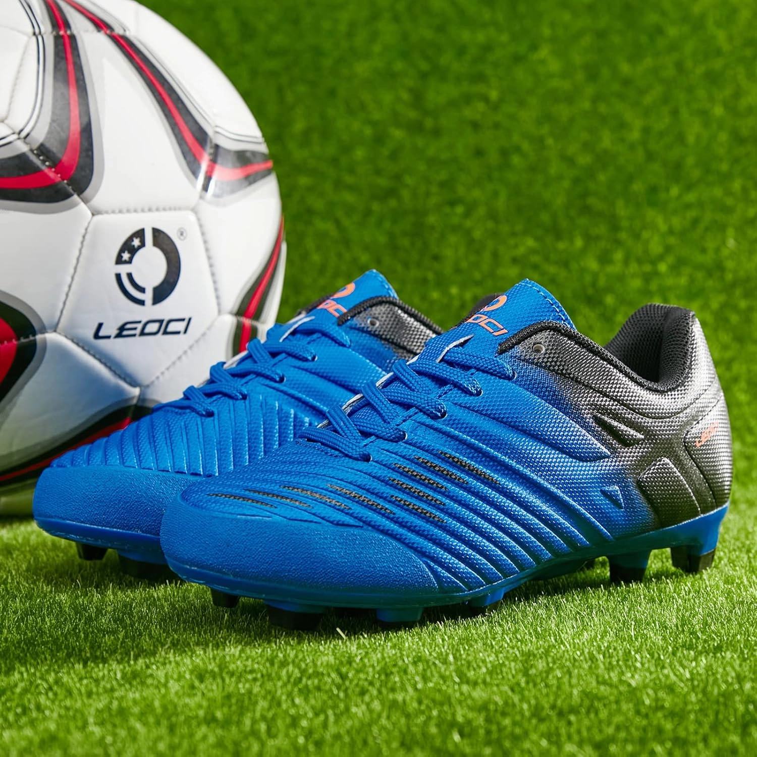 Soccer Shoes for Boys Pink Soccer Cleats Breathable Athletic Toddler Black Football Boots for Outdoor Indoor Soccer Shoes for Girls AG/FG
