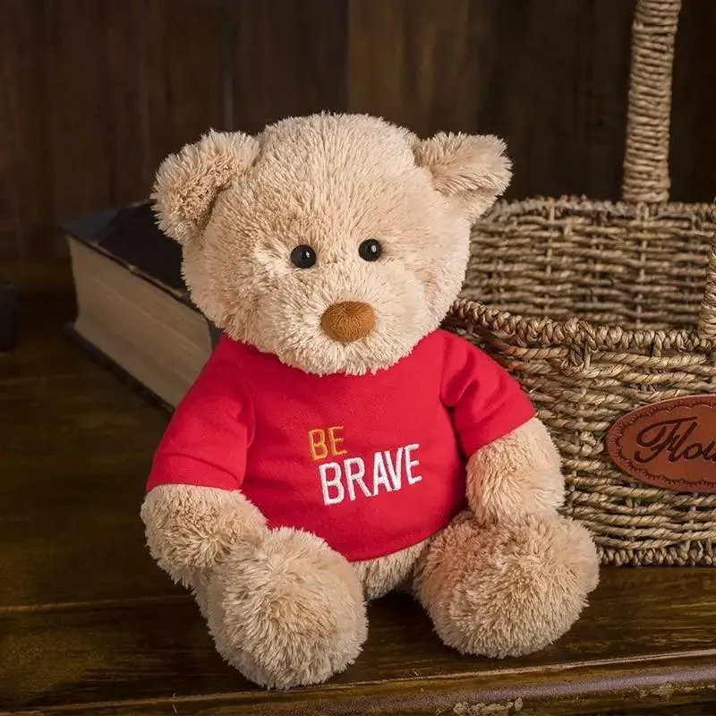 Soft And Cute Teddy Bear Stuffed Animals Plush Toy I Love You Teddy Bear with Removable T-Shirt Gift for Kids, 11"