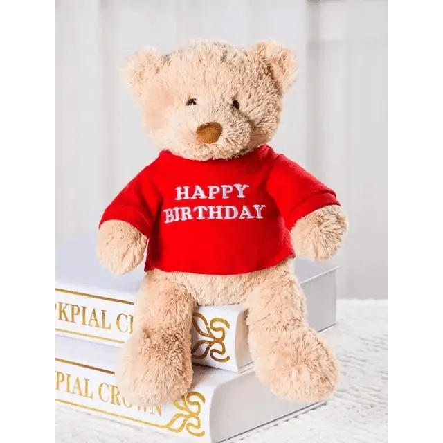 Soft And Cute Teddy Bear Stuffed Animals Plush Toy I Love You Teddy Bear with Removable T-Shirt Gift for Kids, 11"