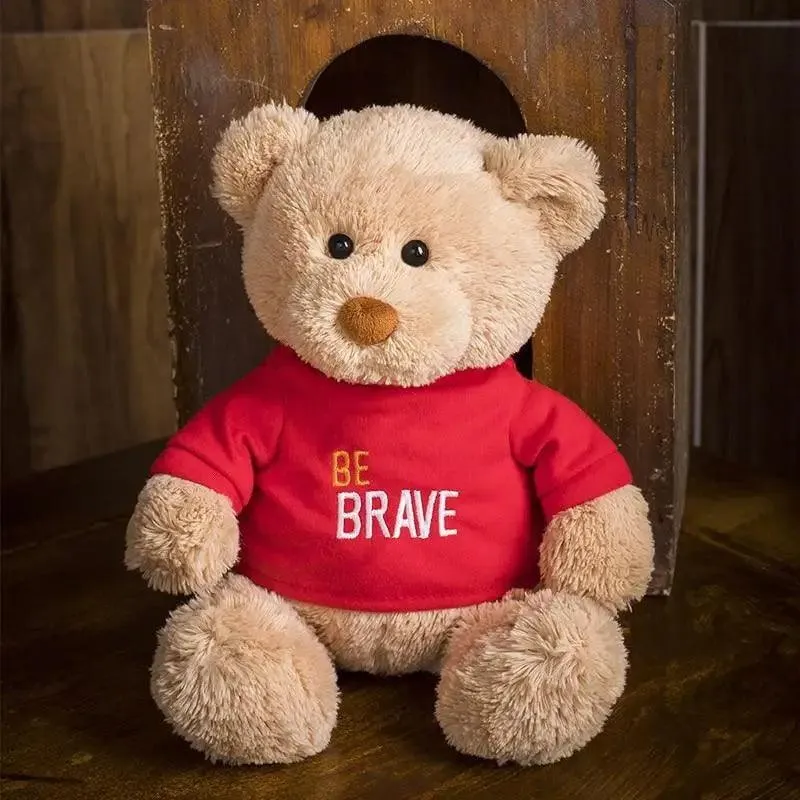 Soft And Cute Teddy Bear Stuffed Animals Plush Toy I Love You Teddy Bear with Removable T-Shirt Gift for Kids, 11"