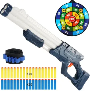 Soft Bullet Toy Gun for Boys 6-12, Toy Foam Blasters & Guns with 40 Foam Darts ， 1 Targets, Foam Dart Gun Shooting Game for Indoor Outdoor Activity, Birthday Xmas Gifts for Kids Teens Adults 6 