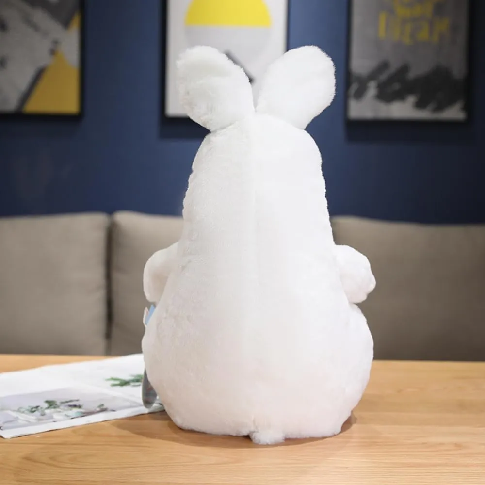 Soft Plush Bunny Stuffed Animals,Bunny Plushie Pillow,Cute Rabbit Plush Toys (White, 18 inch / 1 LB)