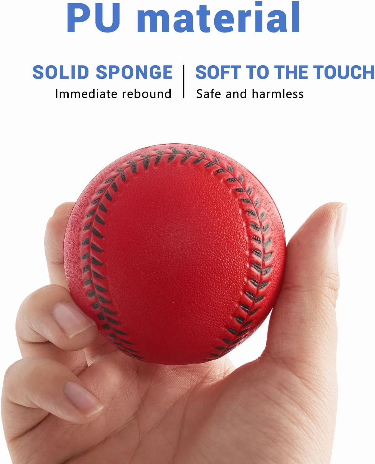 Soft Baseballs, Foam Training Baseball 12 Pack for Kids Regulation Size Foam Baseballs for Soft & Safe Throwing, Catching and Batting Practice