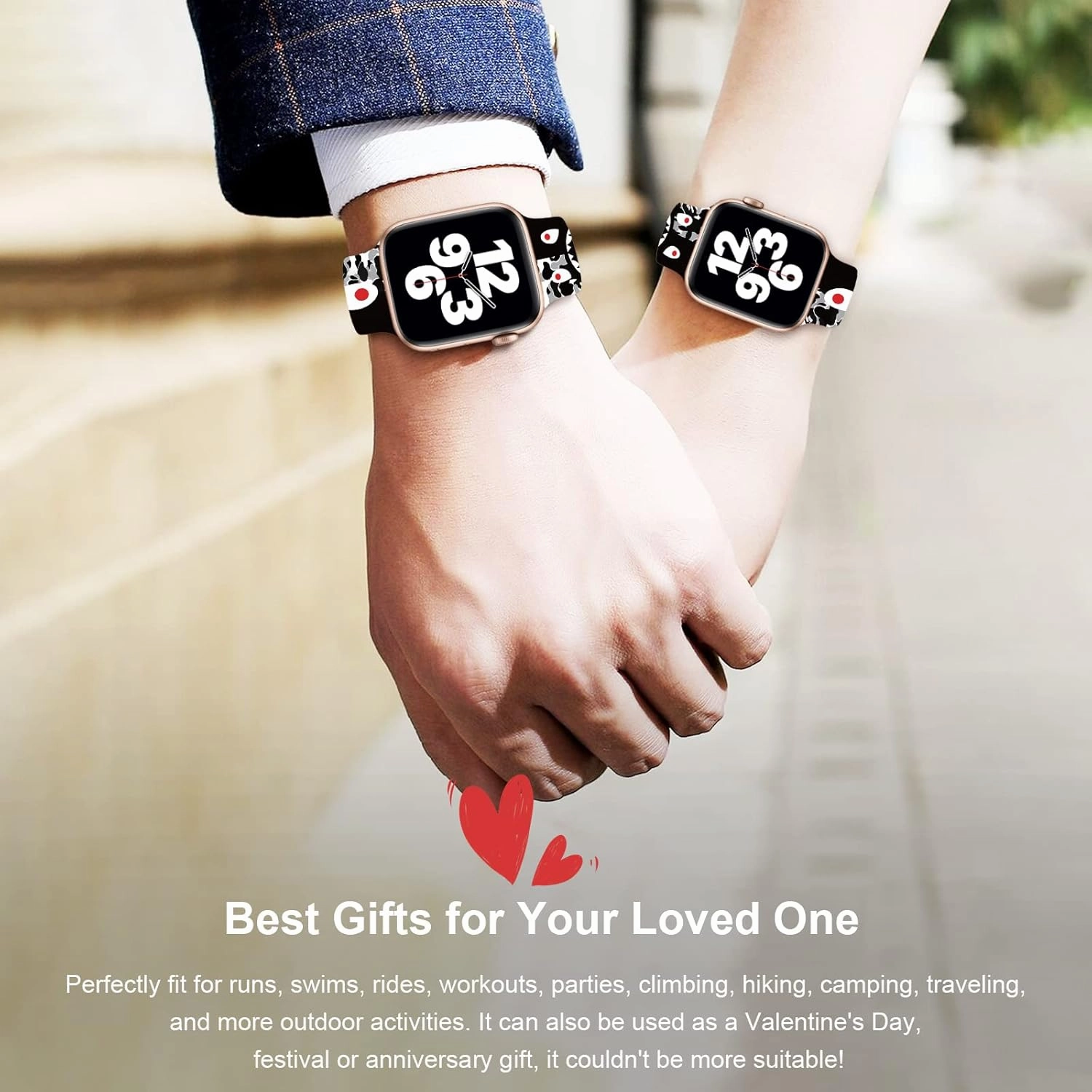 Soft Silicone Pattern Printed Bands Compatible with Apple Watch Band 38mm 40mm /42mm 44mm Men Women Sport Replacement Wrist Strap for iWatch Series 6 5 4 3 2 1 SE