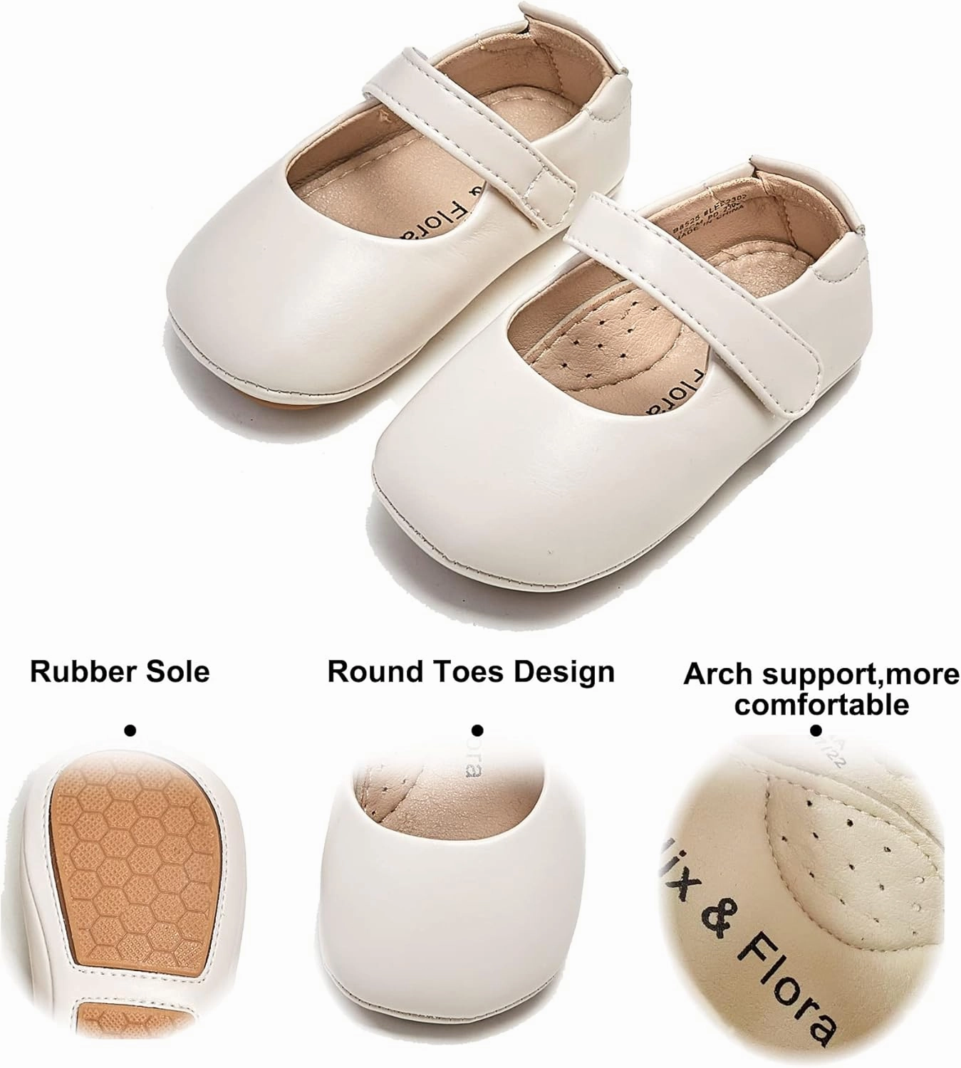 Soft Sole Baby Shoes - Infant Baby Walking Shoes Moccasins Rubber Sole Crib Shoes