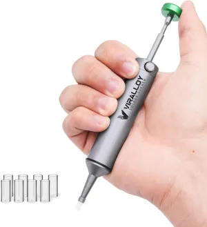 Solder Sucker Tool No Clog Desoldering Pump Soldering Sucker Perfect Desoldering Tool for Solder Remover with Strong Suction, Heat Resistant Pinecil Nozzle for Smooth Inrush