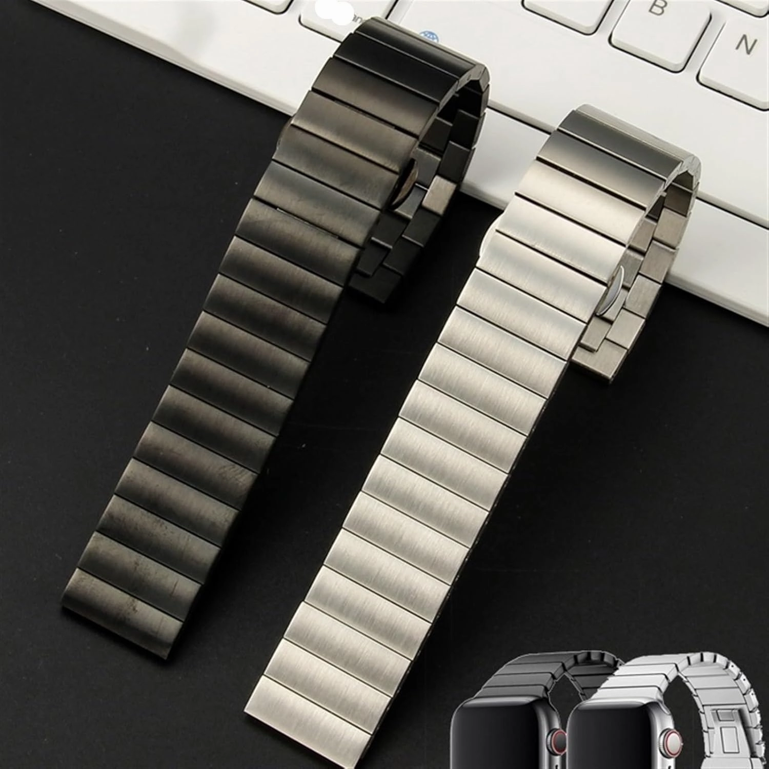 Solid Stainless Steel Watch Band 16mm 18mm 20mm 22mm for Smart Watch Quartz Watch Men's Women's Watch Accessories