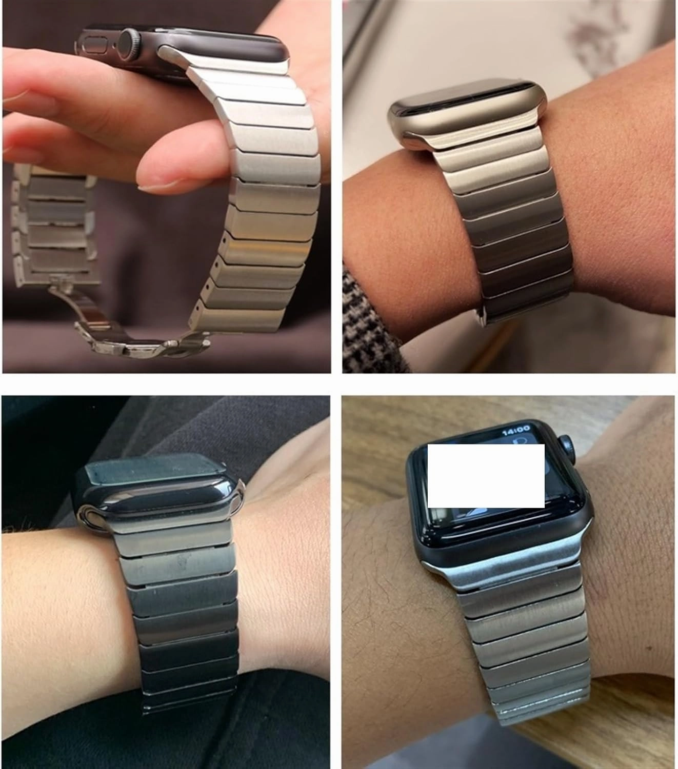 Solid Stainless Steel Watch Band 16mm 18mm 20mm 22mm for Smart Watch Quartz Watch Men's Women's Watch Accessories