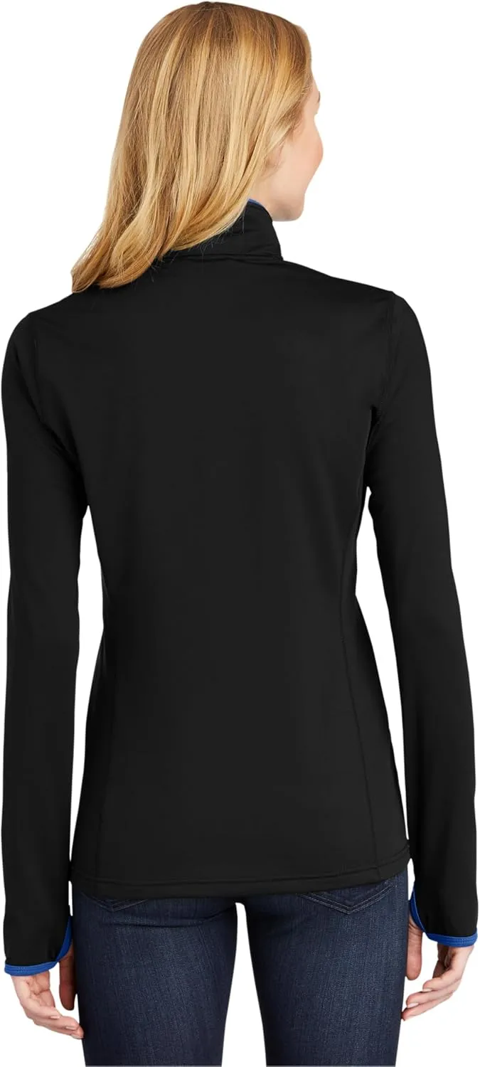 SPORT-TEK Women's Sport-Wick Stretch Contrast Full-Zip Jacket LST853