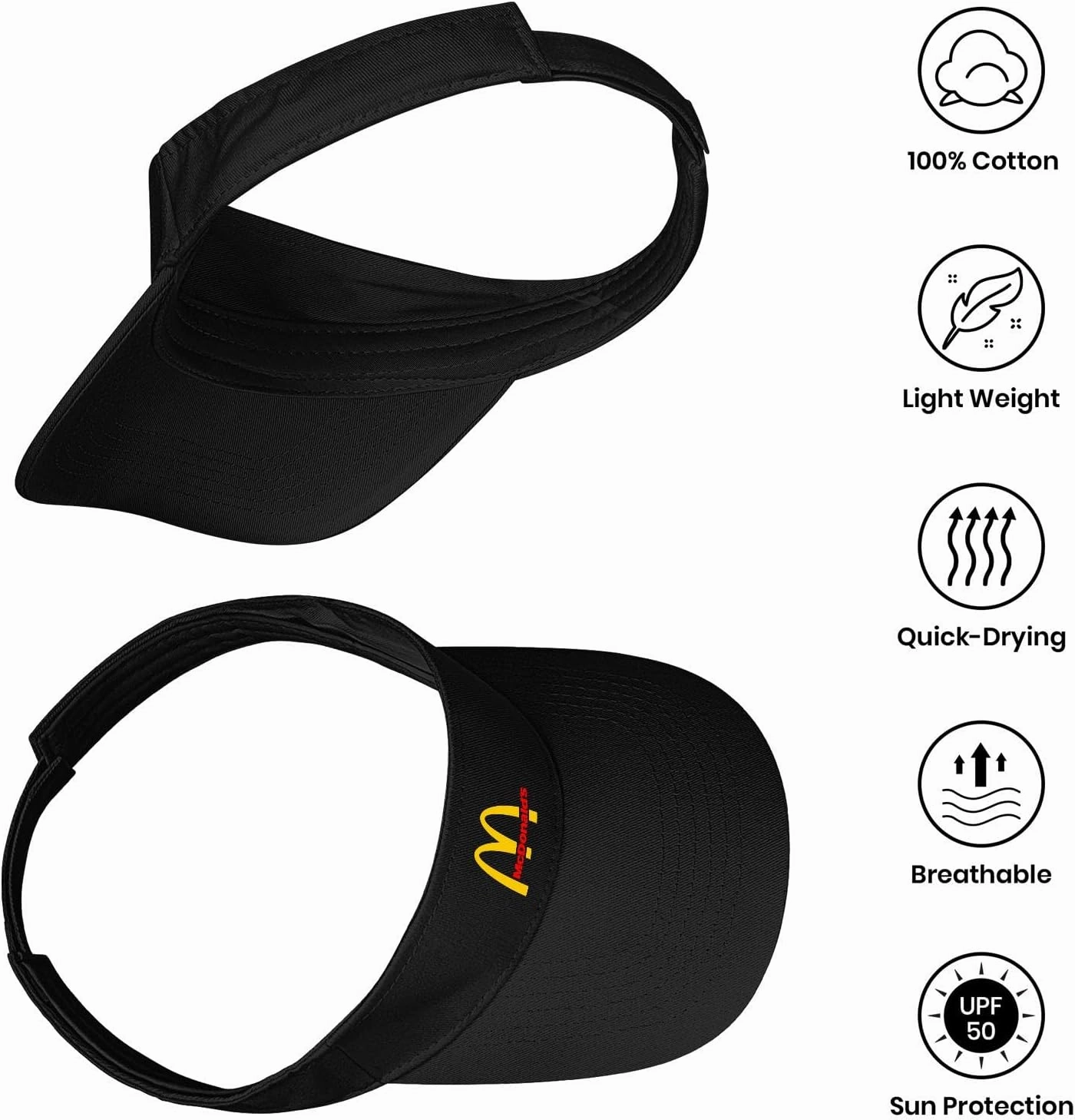 Sport Sun Visor Hats for Men Women Unisex Adjustable Empty Top Baseball Sun Cap Ball Caps