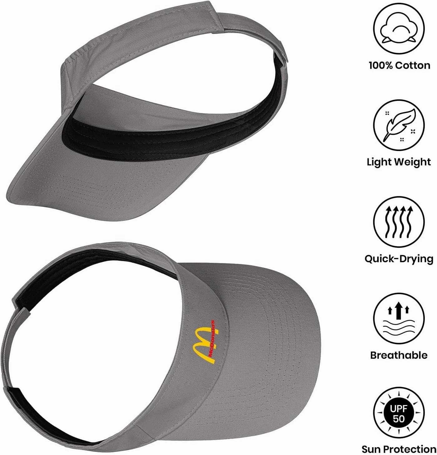 Sport Sun Visor Hats for Men Women Unisex Adjustable Empty Top Baseball Sun Cap Ball Caps