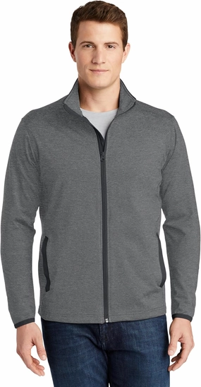 SPORT-TEK Sport-Wick Stretch Contrast Full-Zip Jacket ST853