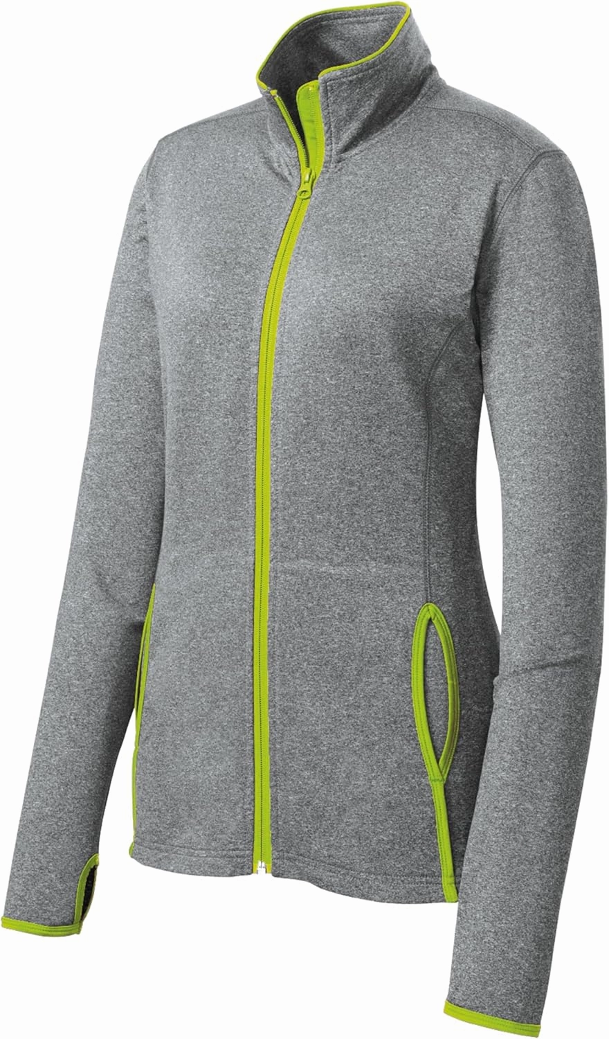 SPORT-TEK Women's Sport-Wick Stretch Contrast Full-Zip Jacket LST853