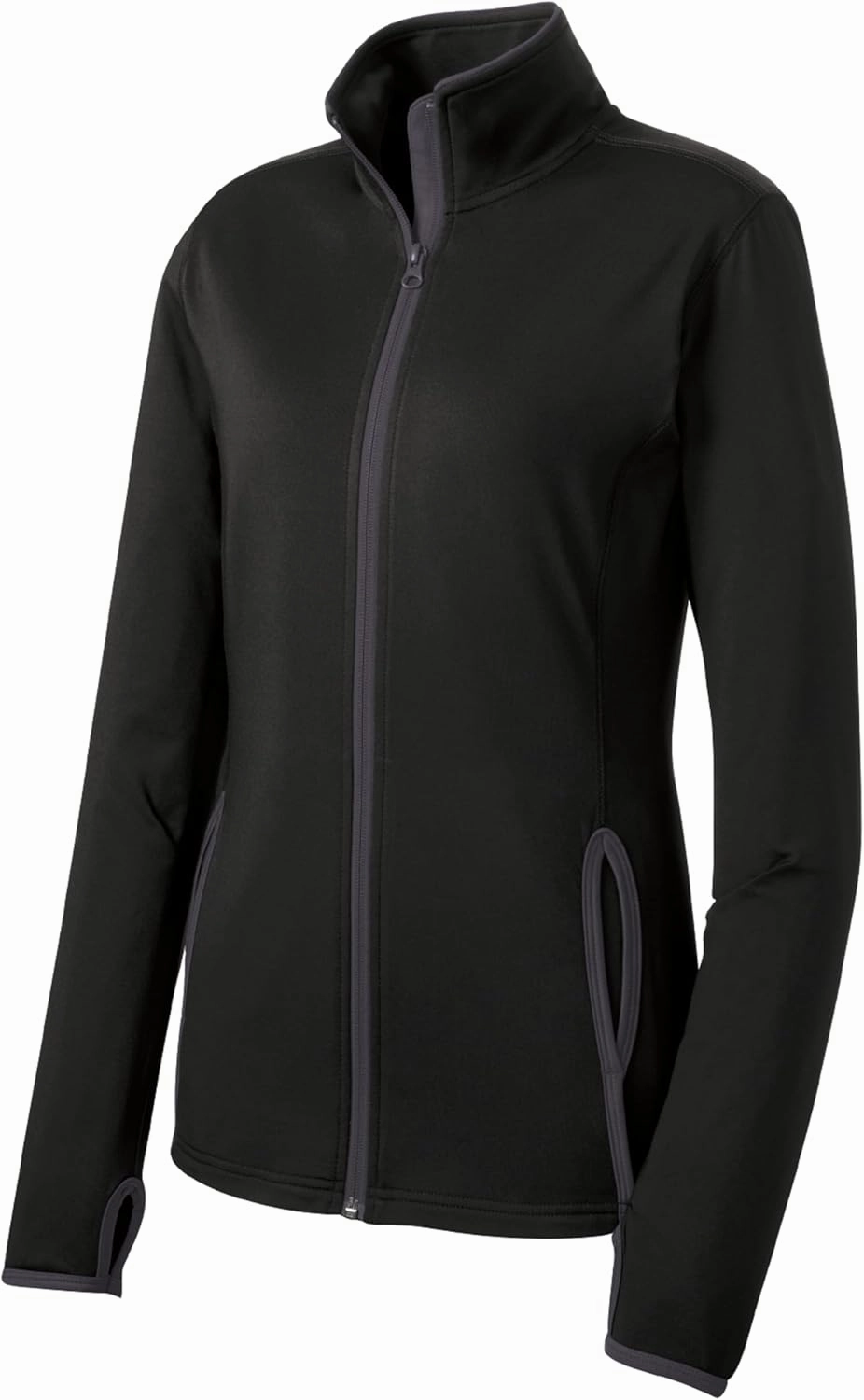 SPORT-TEK Women's Sport-Wick Stretch Contrast Full-Zip Jacket LST853