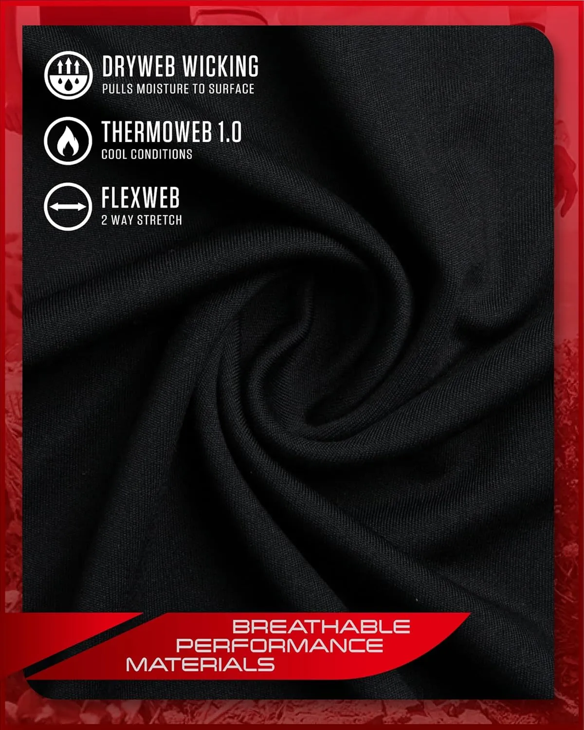 Spyder Men's Thermal Underwear Set - 2 Piece Brushed Back Fleece Lined Long Johns Base Layer Set for Men (Sizes: S-XL)