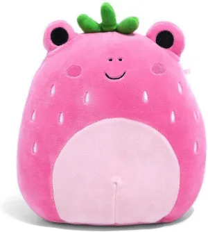 Squishmallow Official Kellytoy Food Squad Plush Toys Soft Plush Animal (Adabelle Strawberry Frog, 8 Inch)