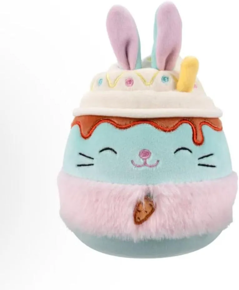 Squishmallows 2025 Original 8-Inch Easter A Squad Plush - Collectible Soft & Squishy Mini Stuffed Animal Toy - Add to Your Squad - Gift for Kids, Girls & Boys (Eaton The Teal Bunny Latte)
