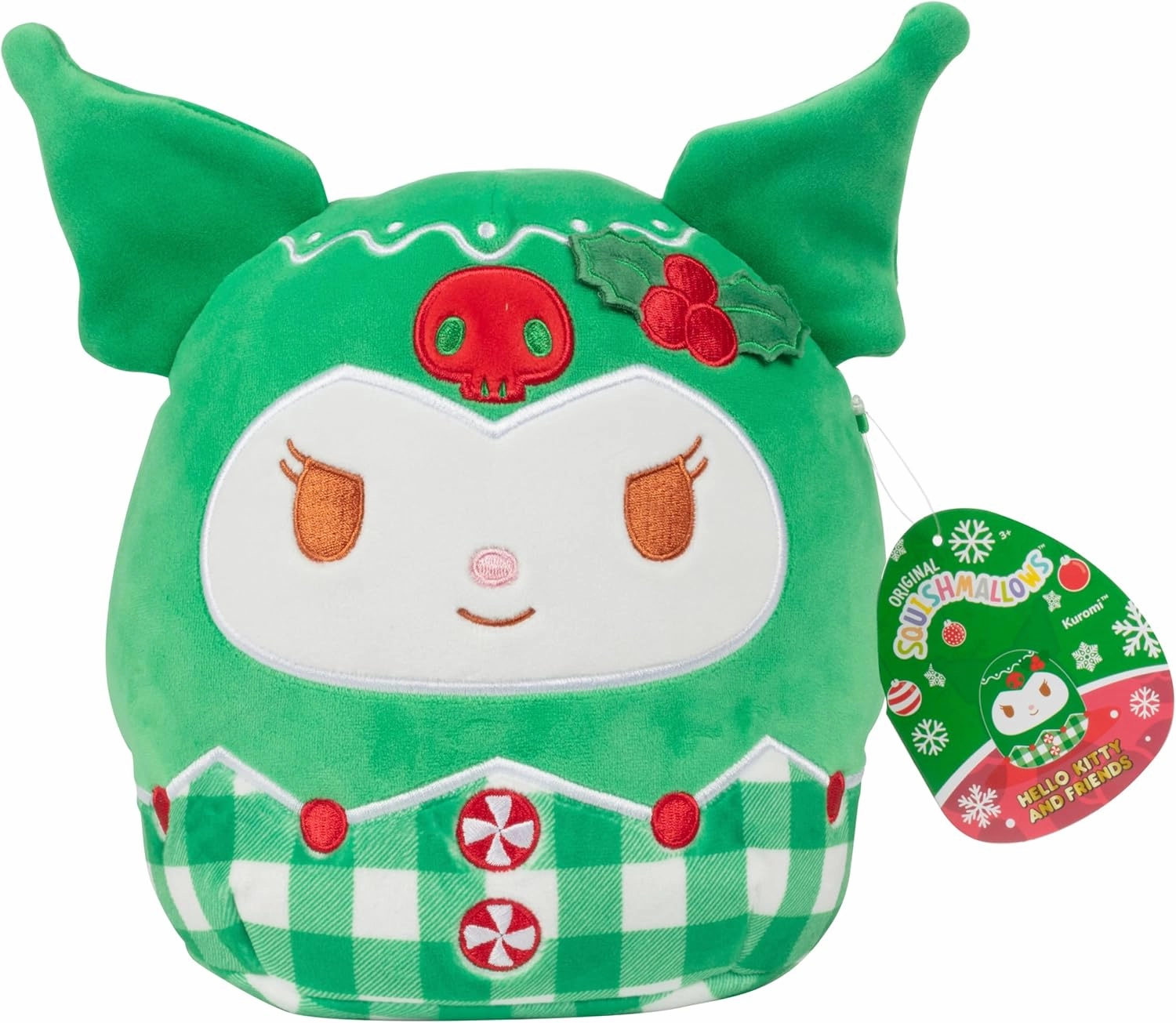 Squishmallows 8" Kuromi Plush – Ultra-Soft & Huggable Sanrio Collectible - Cute Gothic Kawaii Stuffed Toy for Kids & Adults for Fans, Bedtime Cuddles, & Decor – Officially Licensed