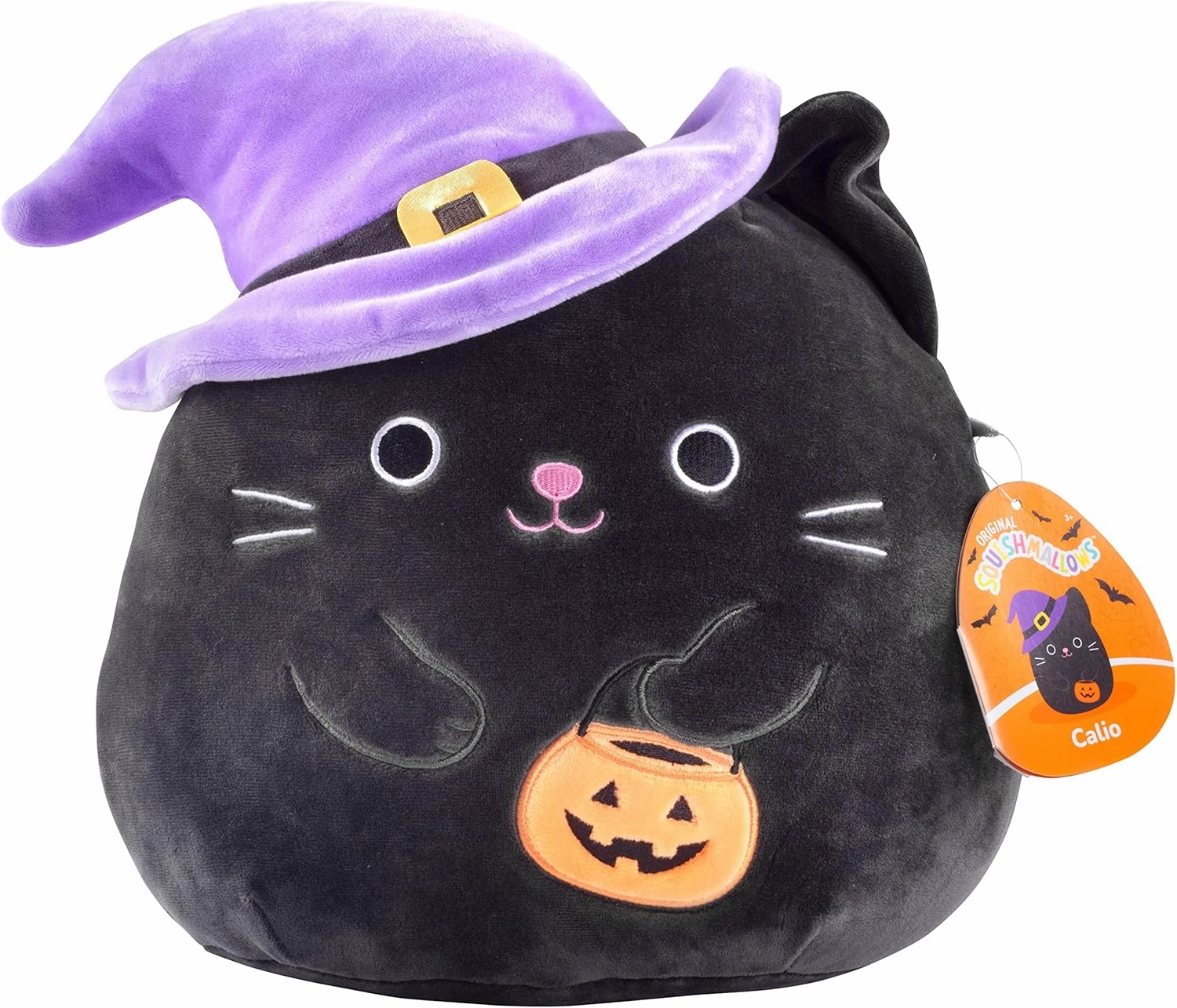 Squishmallows New 8" Calio Black Cat with Hitch Hat - Official Kellytoy 2022 Halloween Plush - Cute and Soft Kitty Stuffed Animal Toy - Great for Kids (8")