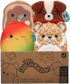 Squishmallows Official Kellytoy 8" Plush Mystery Pack - Styles Will Vary in Surprise Box That Includes 4 8" Plush Plush Collectible Soft & Squishy Mini Stuffed Animal Toy