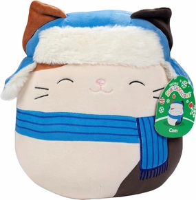 Squishmallows Original 10-Inch Cam The Cat - Official Jazwares Plush - Collectible Soft & Squishy Kitty Stuffed Animal Toy - Add to Your Squad - Gift for Kids, Girls & Boys