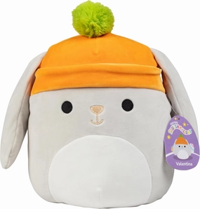 Squishmallows Original 10-Inch Valentina The Grey Bunny - Official Jazwares Plush - Collectible Soft & Squishy Bunny Stuffed Animal Toy - Add to Your Squad - Gift for Kids, Girls & Boys