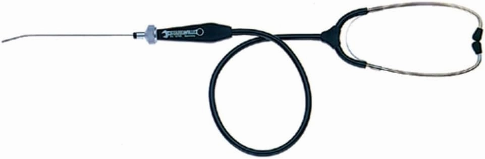 Stahlwille 74060001 12705 Mechanic's Stethoscope, Precision Engine Diagnostic Tool with Steel Probe & Dual Sound Tubes, Made in Germany