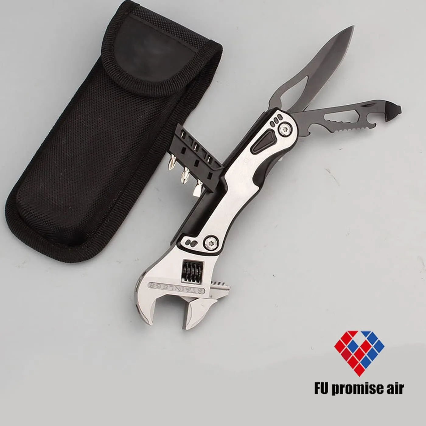 Stainless Steel Multipurpose Tool Kit, Portable & Heavy Duty, Light Weight & Durable Pocket Multi Tool Kit, Suitable as Camping Multitool, Emergency Pocket Tools