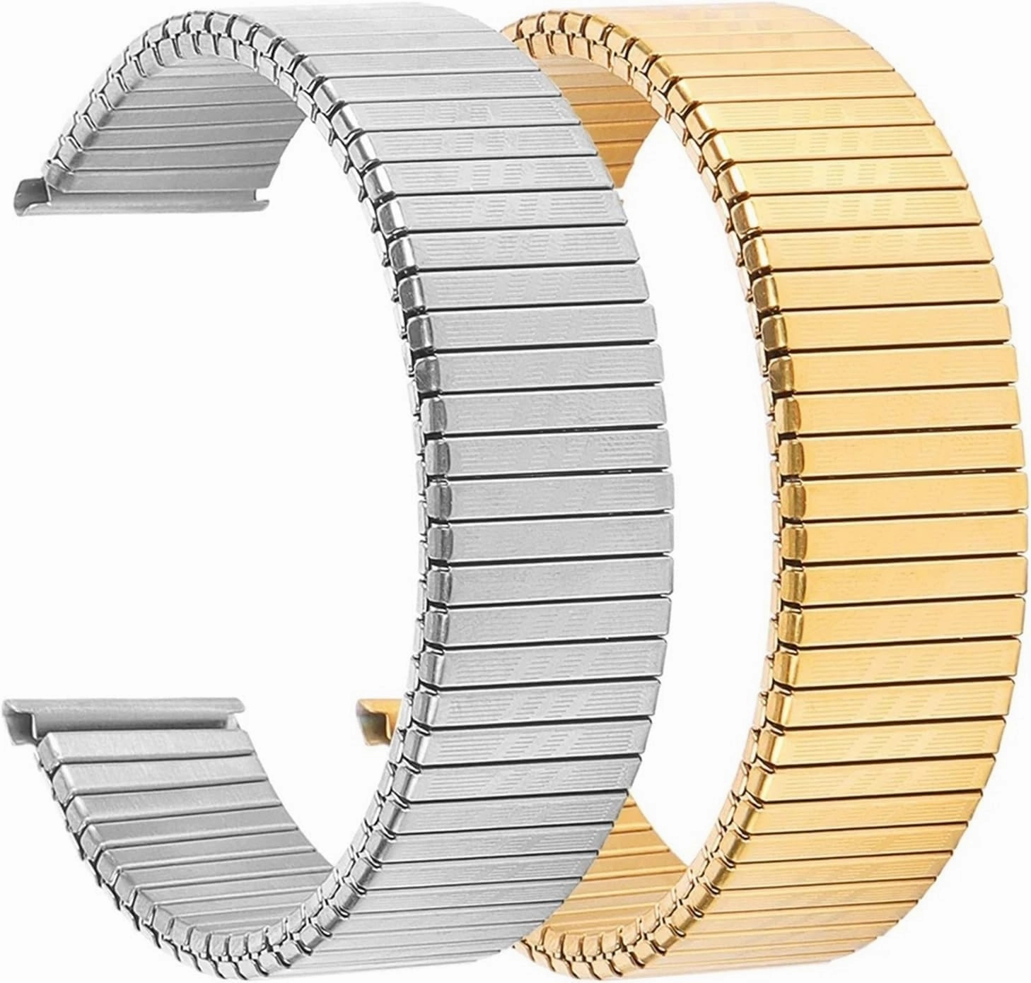 Stainless Steel Elastic Wristband Metal Band Spring Telescopic 18mm 20mm Suitable for Men Women Watch Accessories Compatible Smart Watches