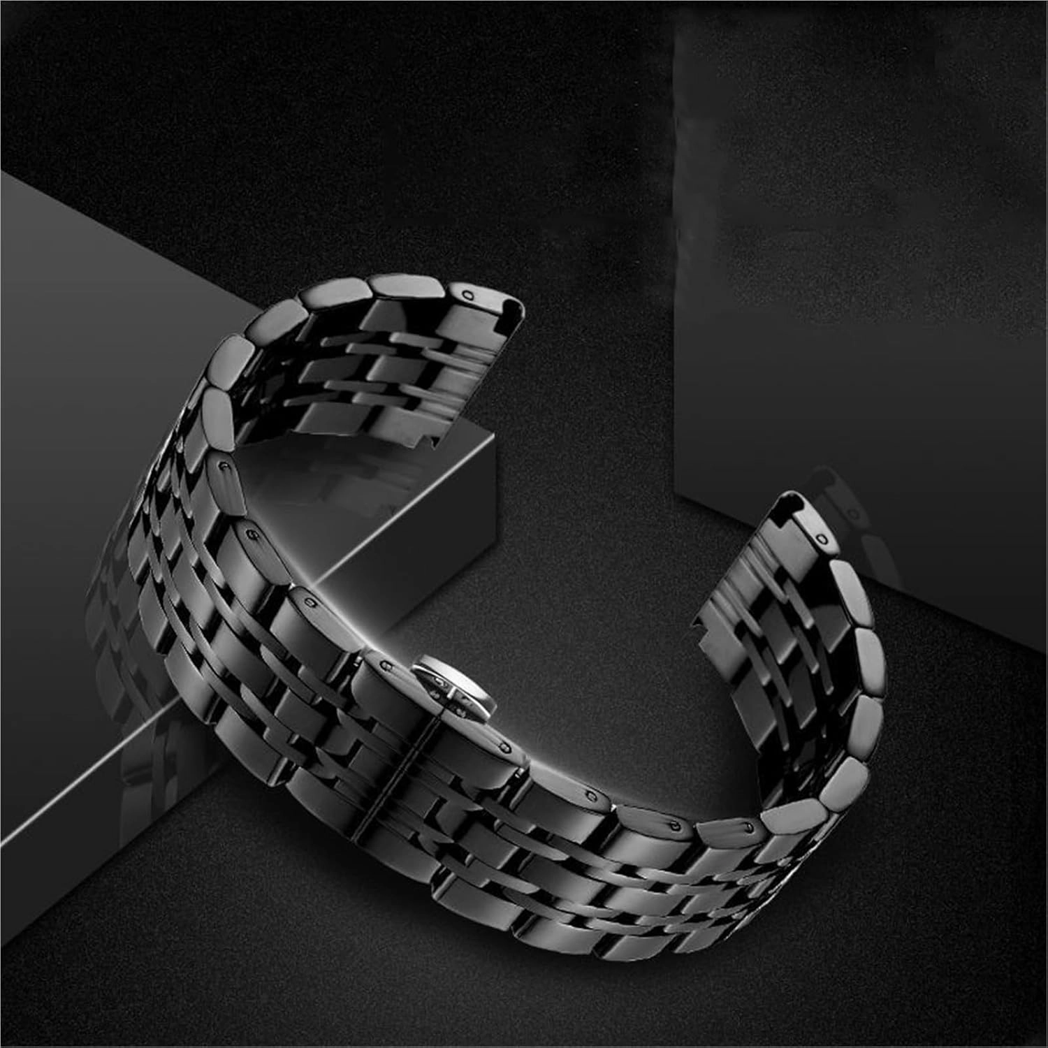 Stainless Steel Metal Watch Band 20mm Universal Watch Replacement Parts