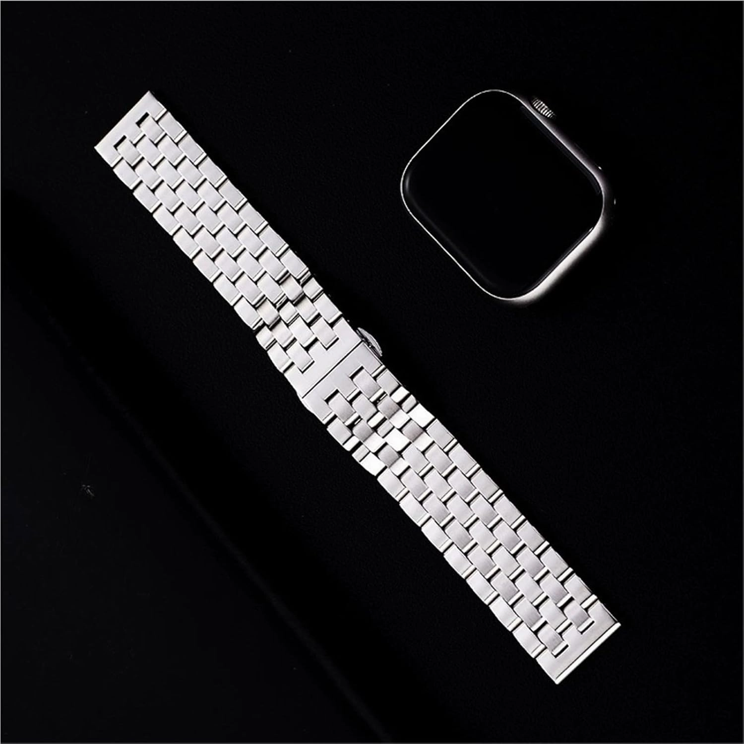Stainless Steel Metal Watch Band Replacement Wristband for Men Women
