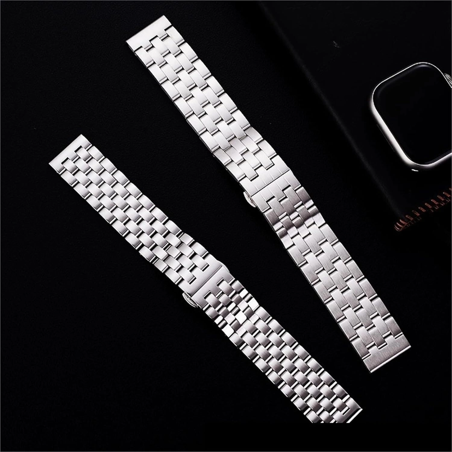 Stainless Steel Metal Watch Band Replacement Wristband for Men Women